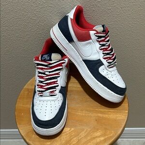Nike Air Force 1 USA Denim Red White